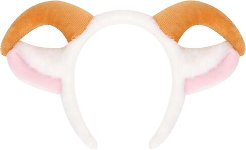 1 Pack Goat Ears,Lamb Sheep Ears Animal Headbands for Adults,Goat Ears for Halloween Christmas Birthday Party Theme Cosplay Headband in Saudi Arabia