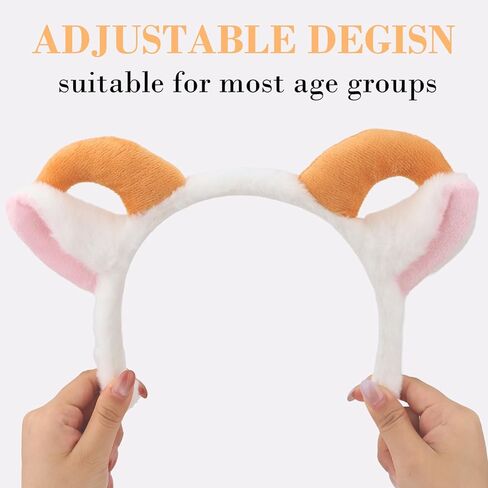 1 Pack Goat Ears,Lamb Sheep Ears Animal Headbands for Adults,Goat Ears for Halloween Christmas Birthday Party Theme Cosplay Headband in Saudi Arabia