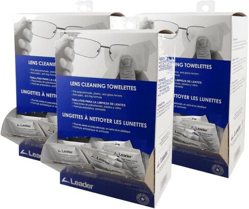 Lens Cleaning Towelette Dispenser, 100/Box (100 Count) (3 Pack) in Saudi Arabia