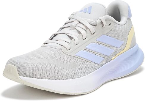 adidas Women's Run Falcon 5 Sneaker, White/Grey Strata/Black, 10.5 in Saudi Arabia