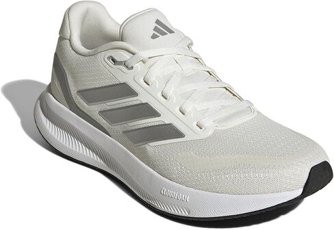 adidas Women's Run Falcon 5 Sneaker, White/Grey Strata/Black, 10.5 in Saudi Arabia