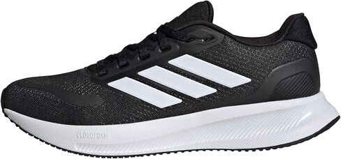 adidas Women's Run Falcon 5 Sneaker, White/Grey Strata/Black, 10.5 in Saudi Arabia