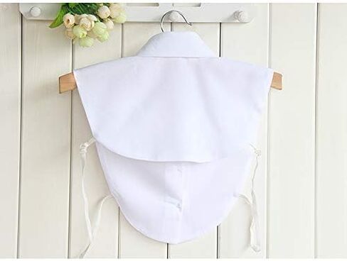 DNLKWGO Dickey Fake Collar False Collar Half Shirts with Rhinestone Detachable White Collar Shirt for Ladies Girls in Saudi Arabia