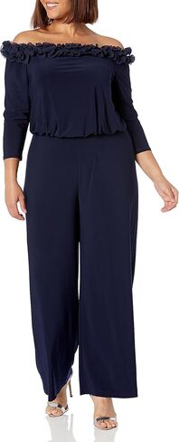 Adrianna Papell Womens Ruffled Blouson Jumpsuit in Saudi Arabia