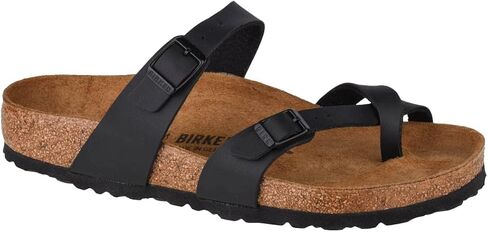 Birkenstock Womens Mayari Strappy Birko-Flor Twin Buckle Patent Sandals - White - US6/EU37 in Kuwait