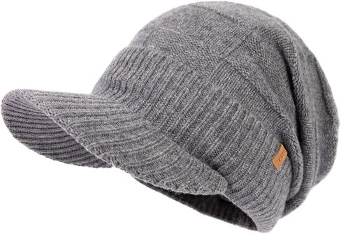 PolarWool™ 100% صوف ميرينو L/XL/XXL مبطن بالصوف قبعة شتوية مع قبعة متماسكة حافة للرجال والنساء in Kuwait