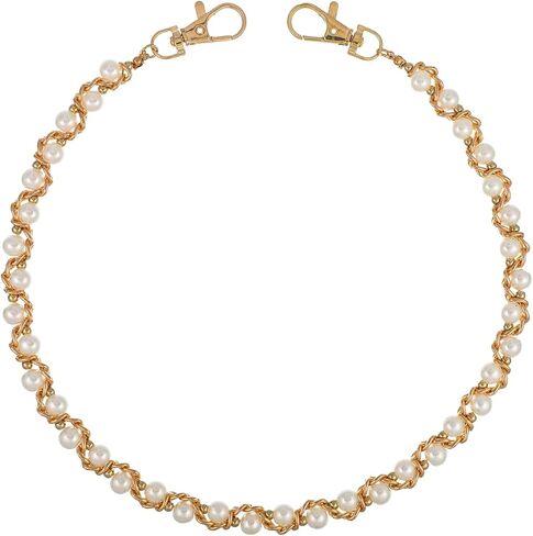 Pearl Wallet Chain, Hip Hop Gold Pants Chain, Exquisite Gold Wallet Chains for Men Women Street Punk Jewelry in Saudi Arabia