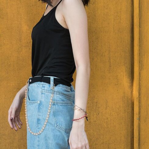 Pearl Wallet Chain, Hip Hop Gold Pants Chain, Exquisite Gold Wallet Chains for Men Women Street Punk Jewelry in Saudi Arabia