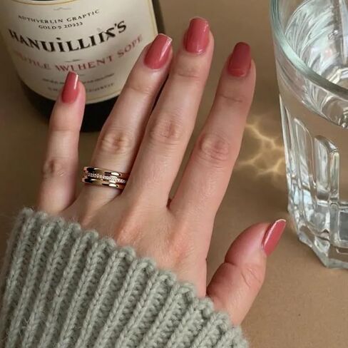 9 Pack Stackable Rings for Women - Dainty Titanium Steel Womens Ring, Silver, Gold, Rose Gold, Triple Band Design, Textured and Smooth Finish,Minimalist Thin Rings for Daily/Wedding/Party in Saudi Arabia