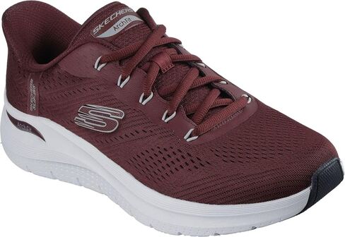 Skechers - Mens Arch Fit 2.0 - Lestur Slip On Shoes, Color Burgundy, Size: 11.5 M US in Saudi Arabia