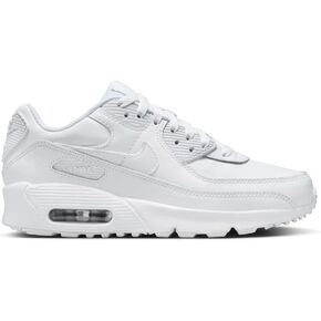 Nike Air Max 90 Big Kids' Shoes (HF6358-102, White/Metallic Silver/White/White) Size 5 in Saudi Arabia