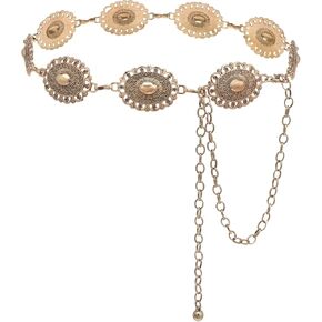 YBO Women Western Waist Chain Belt Metal Concho Cowgirl Chains Belts for Dress in Saudi Arabia