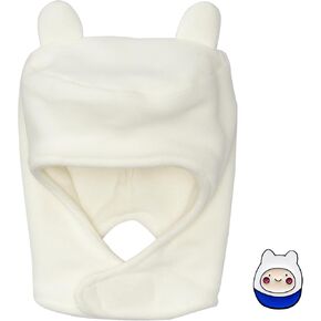 White Anime Bunny Ears Beanie - Adventure Cosplay Hat for Halloween Easter Costume Accessory in Saudi Arabia