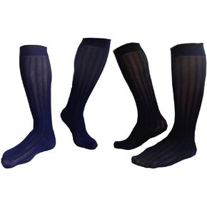 GAOGAO سوبر رقيقة الرجال فستان مخطط الجوارب امتصاص العرق جوارب طويلة إلى الركب الأعمال فوق تخزين العجل in Kuwait