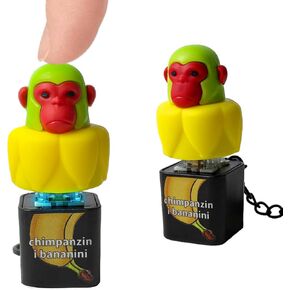 Italian Brainrot Keychain Fidget Toy with Sound & LED Light – Tralalero Tralala Shark, Tung Tung Tung Sahur | Fun, Portable Stress Relief for Kids & Adults (Shimpanzinni Bananini) in Saudi Arabia