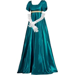 Satin Regency Dresses Victorian Dress 1700s vintage ball gown Edwardian Dress for Women Gilded Age Costumes in Saudi Arabia
