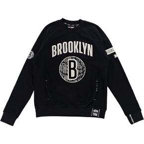 Two Hype NBA Men’s Knitted Fleece Crewneck Sweatshirt – Soft Heavyweight Cotton Pullover for Casual Daily Wear in Saudi Arabia