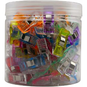 مشابك الخياطة، 200 قطعة، مشابك الخياطة للنسيج، مشابك القماش للخياطة واللحف، مشابك اللحف للتجليد، ملحقات ومستلزمات الخياطة (9 ألوان) in Kuwait