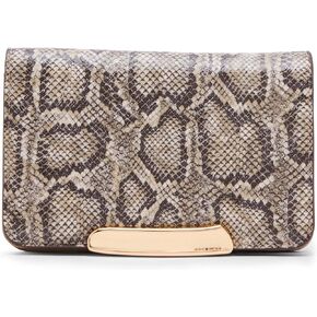 Anne Klein Womens Small Snake Bifold Wallet, Brown Tonal in Kuwait