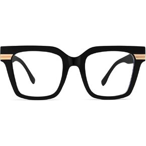 نظارات دولجر المربعة لحجب الضوء الأزرق للنساء والرجال في فترة التسعينات، نظارات بلو لايت كبيرة الحجم بإطار بدون وصفة طبية in Kuwait