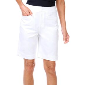 Women's 9 in Solid Stretch Bermuda Shorts in Saudi Arabia