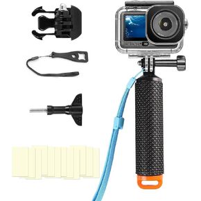 حالة مقاومة للماء تحت الماء متوافقة مع DJI Osmo Action 5 Pro/Action 4/Action 3 ، 164ft/50m غطس الغوص غلاف الغطس مع مجموعة ملحقات التثبيت في مقبض الكاميرا in Saudi Arabia
