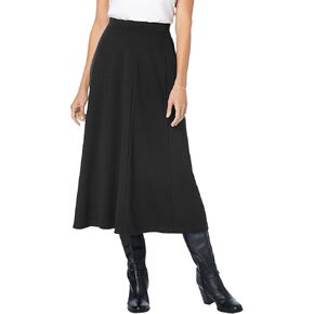 Woman Within Plus Size Ponte Knit A-Line Skirt in Saudi Arabia