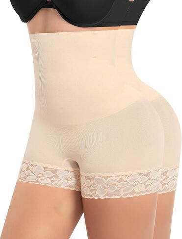 Tummy Control Shapewear Shorts for Women High Waisted Body Shaper Panties Slip Shorts Under Dresses Thigh Slimmer in Saudi Arabia