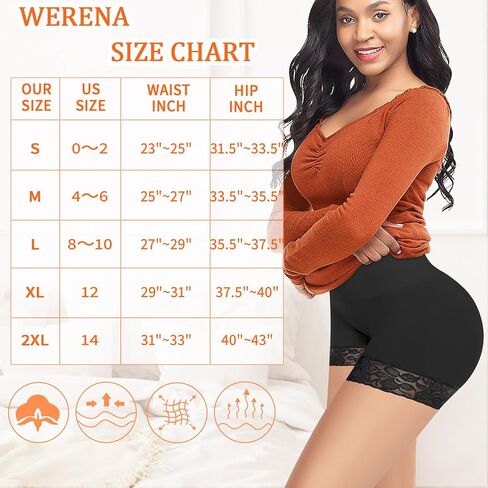 Tummy Control Shapewear Shorts for Women High Waisted Body Shaper Panties Slip Shorts Under Dresses Thigh Slimmer in Saudi Arabia
