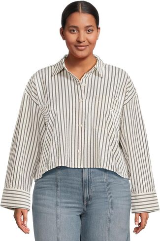قميص أليس النسائي من Madewell منحني Yoke-Seersucker in Saudi Arabia