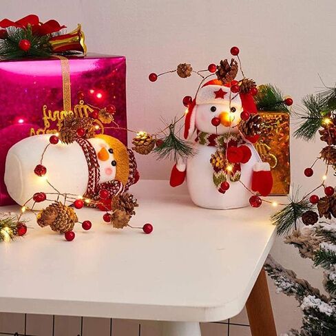 Artificial Holly Berries, 100 Pcs Red Christmas Berry Picks with Wire Stems for Holiday Decor Wreaths Crafts Floral Arrangements Centerpieces in Saudi Arabia