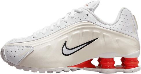 حذاء Nike Shox R4 Big للأطفال (CW2626-102، أبيض/فانتوم/بيكانتي أحمر/أبيض) in Saudi Arabia