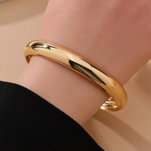 3PCS Chunky Acrylic Bangle bracelets Set for Women Resin Bangle Gold Bracelet Stack Fashions Thick Acetate Statement Trendy Jewelry Set in Saudi Arabia