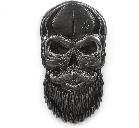 Kolorspun 3D Bearded Skull Lapel Pin in Saudi Arabia