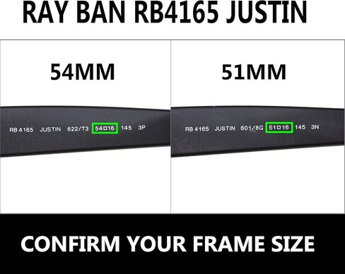 عدسات IKON LENSES البديلة لـ RB4165 Ray Ban (مستقطبة) - تناسب نظارات RayBan RB 4165 Justin الشمسية - ذهبي وردي in Saudi Arabia