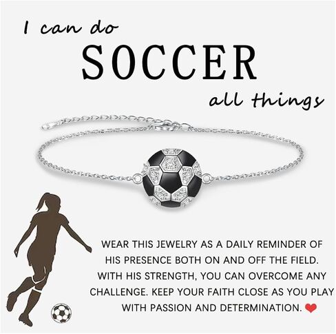 Sport Bracelet for Sports Enthusiast - 925 Sterling Silver Hypoallergenic Adjustable Volleyball/Soccer/Softball Sports Bracelet for Fans Christmas Gifts Jewelry for Women Players in Saudi Arabia