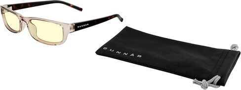نظارات كمبيوتر للنساء من GUNNAR - عدسات Elin Rose Tortoise Amber - زرقاء تحجب الضوء ومضادة للوهج in Saudi Arabia