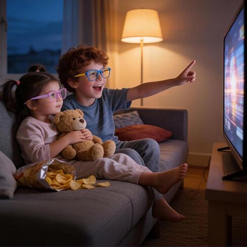 Blue Light Glasses 2 Pack,Ultra-Light for Kids,Unbreakable Frame with Case,Anti Eyestrain & Blu-ray &UV400 in Saudi Arabia
