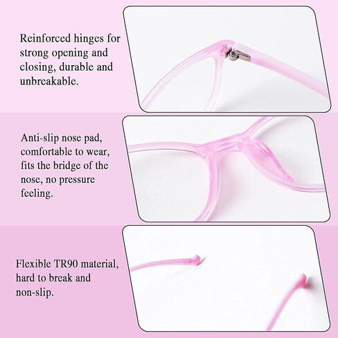 Blue Light Glasses 2 Pack,Ultra-Light for Kids,Unbreakable Frame with Case,Anti Eyestrain & Blu-ray &UV400 in Saudi Arabia
