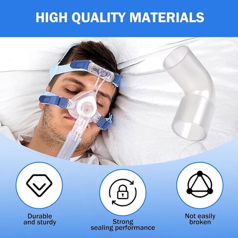 محول خرطوم موصل الكوع CPAP متوافق مع نماذج متعددة من ResMed AirStart10، وAirSense10، وAirCurve10 وResMed11، ومجموعة استبدال موصل أنابيب الكوع من ResMed 37394 in Kuwait