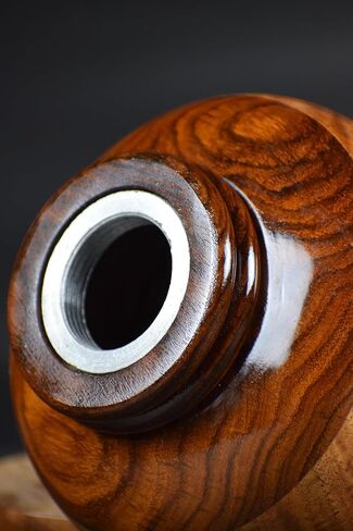 Alter, Cremation Urn for Human Ashes Adult Male or Female, Wooden Urn, Hand Carved Memorial, Large Adult Urn, Burial Urn, Wood Turned Casket for Men Women, Funeral Urn for Ashes (Medium 120 cu/in) in Saudi Arabia
