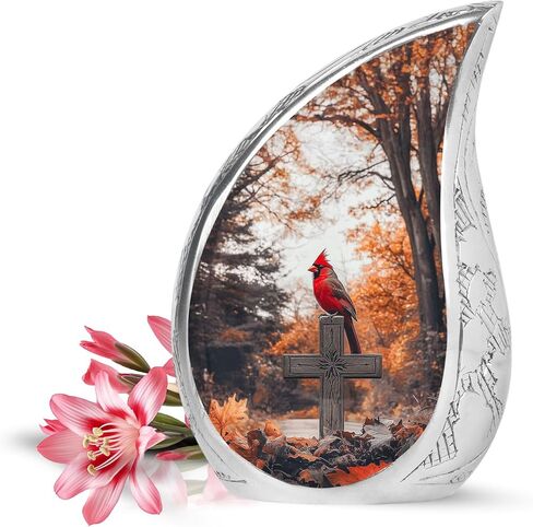 Yatskia Cardinal Urn for Ashes, Keepsake Urns for Human Ashes, (Pack of 1, 3 Inch) in Saudi Arabia