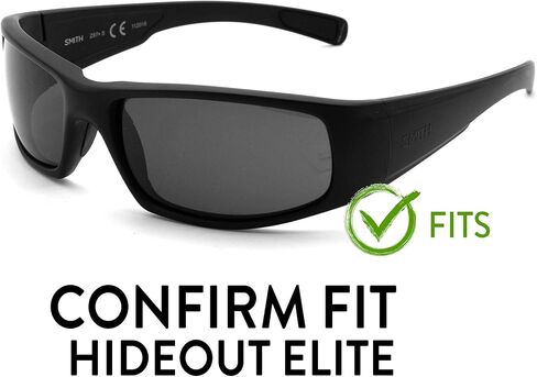 عدسات APEX Polarized PRO البديلة لنظارات Smith Hideout Elite الشمسية - (أسود) in Kuwait