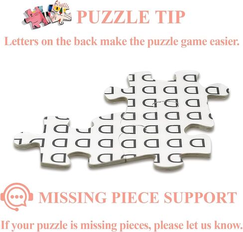 Dog Jigsaw Puzzle for Adults, Funny Puppy Jigsaw Puzzles 1000 Piece, Colorful Animal Puzzles Fun Cool Silly Puzzle in Kuwait