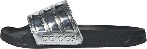 Adidas للجنسين Adilette Shower Slide Slide ، Metallic/Silver Metallic/Silver ، 8 Men Men in Kuwait