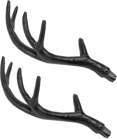 1 Pair Plastic Deer Antlers Artificial Deer Antlers for Crafts Carnival Costume Christmas Decor Party Decoration in Saudi Arabia