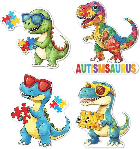 Pack 4 Pcs 3D Dragon Reading in Hole Wall Sticker for Girls Boys Toddler Kids Room Bedroom Classroom Car Window Cute Stickers Waterproof Removable Vinyl Decals Home Accessories in Saudi Arabia