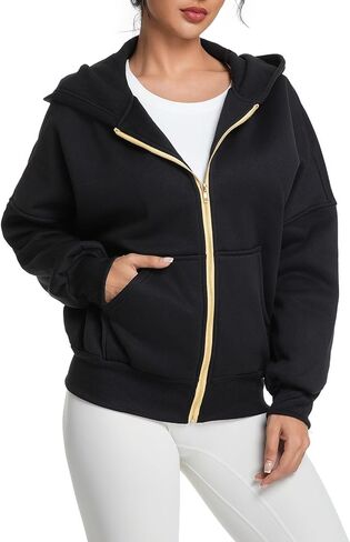 هوديس للنساء بسحاب، ملابس خريفية للنساء 2025 بأكمام طويلة in Kuwait