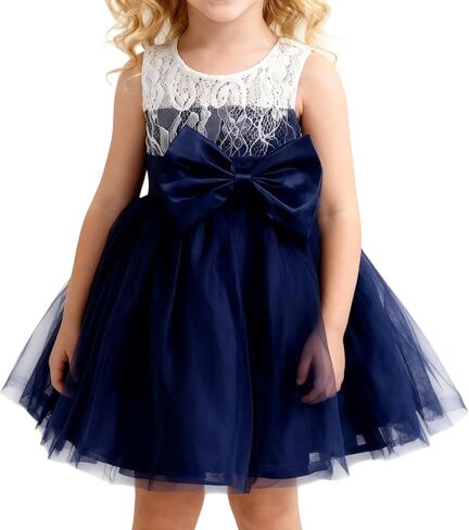Toddler Girls Tutu Dress Summer Sleeveless Weeding Princess Party Ball Gown Tulle Bowknot Sundress in Saudi Arabia