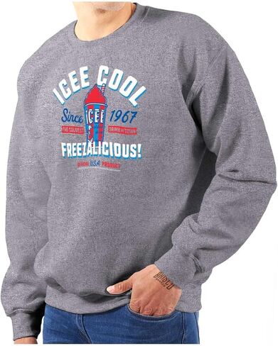 Brisco Brands Icee Vintage Retro Sweatshirt for Men or Women in Saudi Arabia